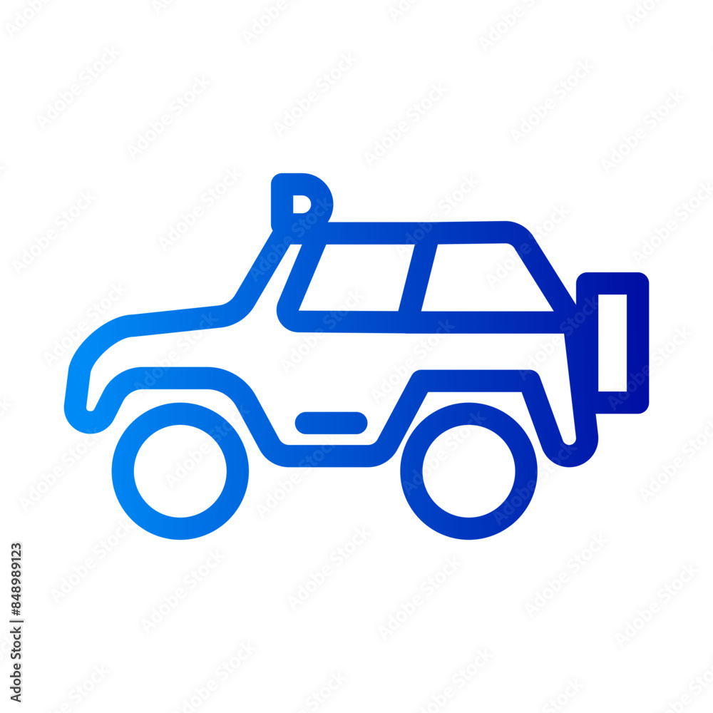 Sticker jeep icon