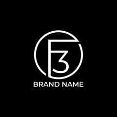 f3 circle logo for company