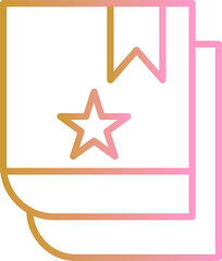 Fototapeta premium Bookmarking Services Vector Icon