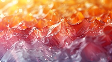 An abstract background featuring rhombus shapes with a water ripple effect, vibrant hues of red and orange, hd quality, digital art, high contrast, geometric design, modern aesthetic.