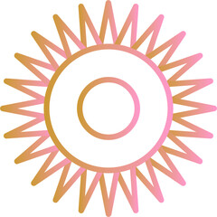 Optical Radiation Vector Icon