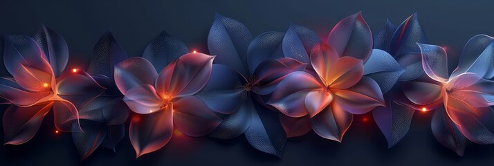 Fototapeta premium Elegant abstract flower background banner 