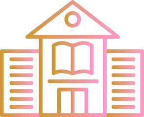 Library Building Vector Icon