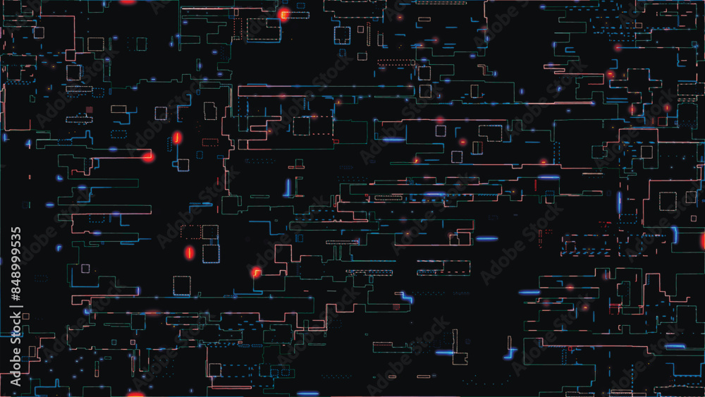 Wall mural abstract background of printed circuit board. computer parts, microcircuits on electronic board. fut
