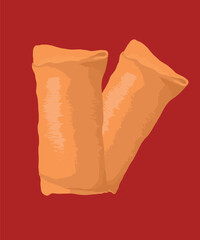 Lumpias Two Pieces Lumpia Dish