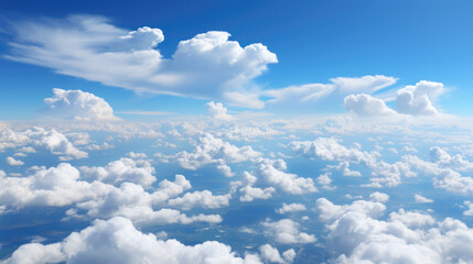 Fototapeta premium Blue sky and white clouds background 
