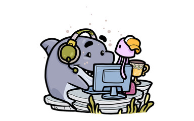 Gamer Shark Character RG