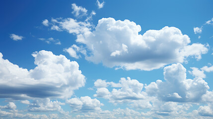 Fototapeta premium Blue sky and white clouds background 