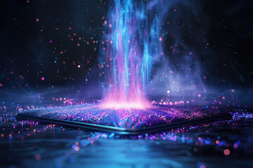 Abstract image generated by artificial intelligence.