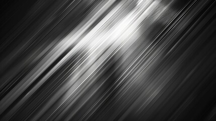 Abstract black and white background with diagonal lines and a bright light source.