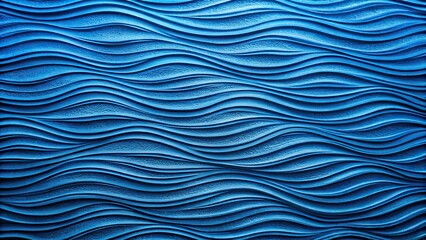 Close up of textured blue wall with abstract wavy shapes , blue, wall, close up, textured, abstract, wavy, shapes