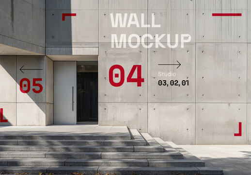 Concrete Wall Mockup