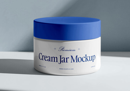 Cream Jar Mockup