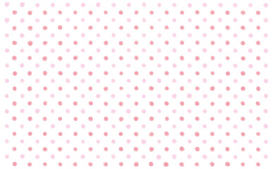 手書き風のピンクのドット背景