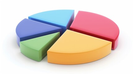 Obraz premium A pie chart illustrating the allocation of investment portfolios, with slices representing different asset classes.