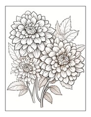 Flower Coloring Page Design
