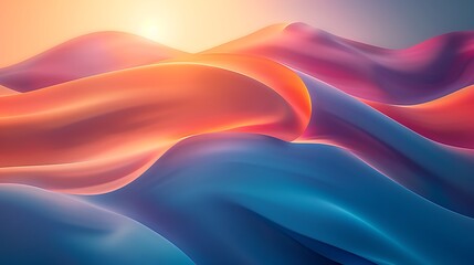 Fototapeta premium Overlapping ellipses with varying opacities for depth, soft pastel hues, hd quality, digital rendering, smooth transitions, geometric precision, modern design, artistic composition, calming ambiance 