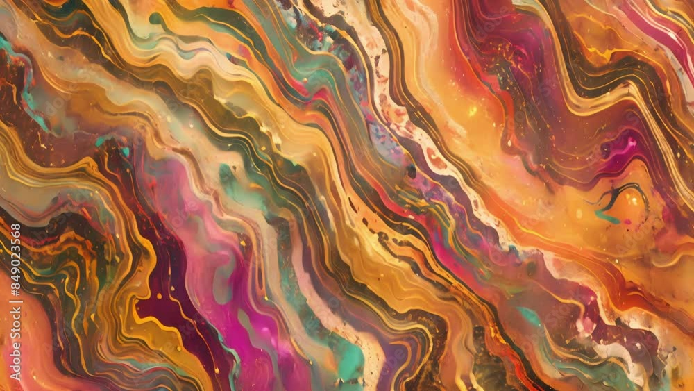 Wall mural the repetitive pattern of peeling wallpaper gives way to an abstract almost hypnotic design reminisc
