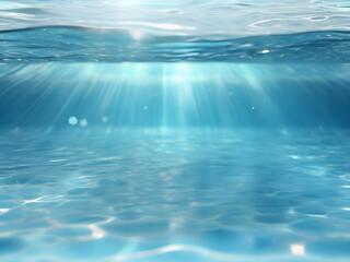 Obraz premium Realistic Water Surface with Ripples and Crystal-Clear Water Surface.