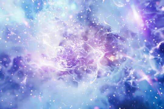 hydrogen particles imploding and bursting with enormous force and generating intense glowing energy output