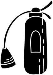 firefighter illustration fireman silhouette emergency logo equipment icon firefighting outline firemen fire hydrant helmet safety hero danger protection fighter shape flame department shoes for vector