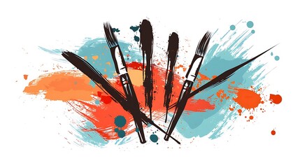 Fototapeta premium color, paint, texture, art, watercolor, colorful, design, pattern, painting, splash, rainbow, illustration, paper, grunge, brush, ink, wallpaper, yellow, water, artistic, green, pink, decoration, vect
