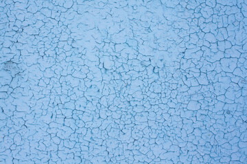 Old cracked blue paint. Rich texture.