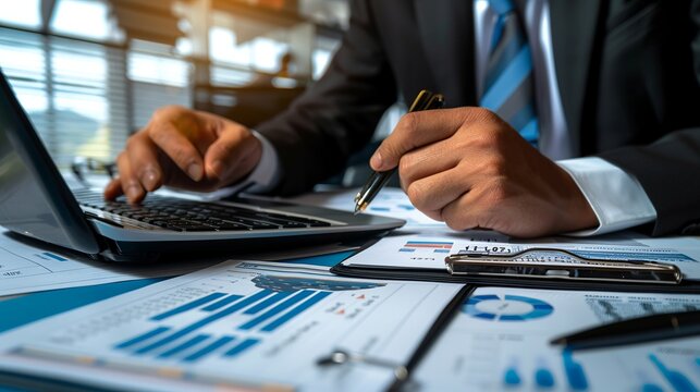 Accountant Preparing Financial Statements