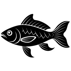 fish vector silhouette illustration svg file