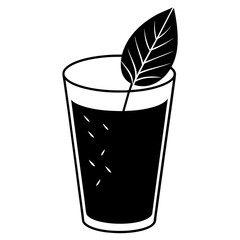 drink tea vector silhouette illustration svg file