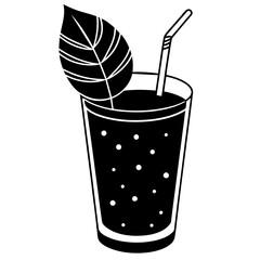 drink tea vector silhouette illustration svg file