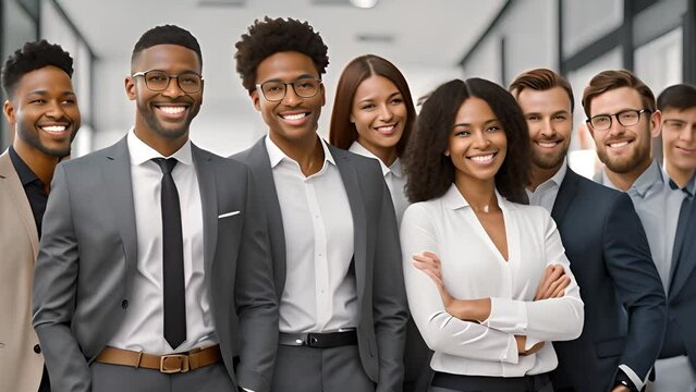 Diverse Business Team Portrait Generative AI