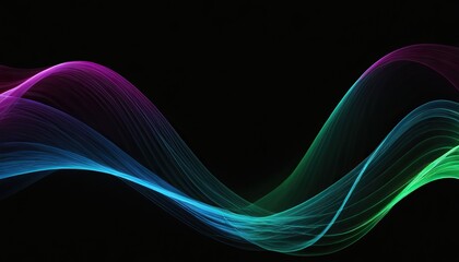 green blue and pink wave abstract background