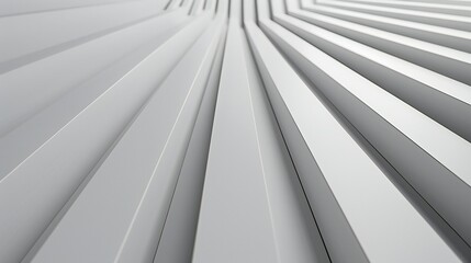 Straight 3D lines in shades of grey, minimalist and structured, adding a sense of order to the composition.
