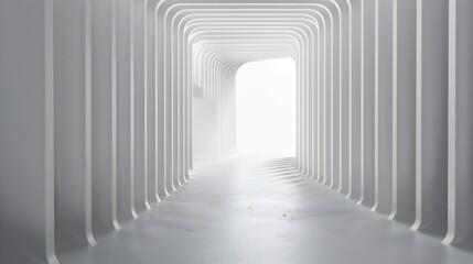 Subject enveloped by light grey lines, minimalist design, evoking a sense of calm and tranquility.