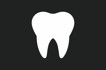 Single White Tooth Isolated Vector,single white tooth isolated on black background, tooth, dental, dentist, teeth, human, health, care, 