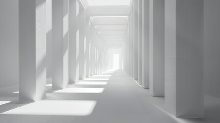 Obraz premium Subject surrounded by light grey straight lines, minimalist style, creating a sense of precision and order.