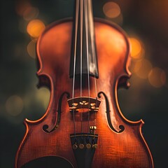 Magnificent Violin s Intricate Musical Craftsmanship in Captivating Close up
