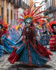 Vibrant Dia de los Muertos in Guadalajara's Historic Center

