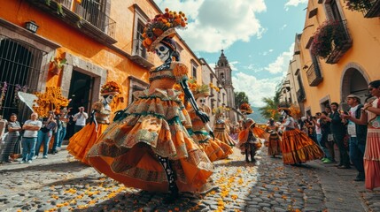 Spirit of Dia de los Muertos in Oaxaca's Bustling Mercado

