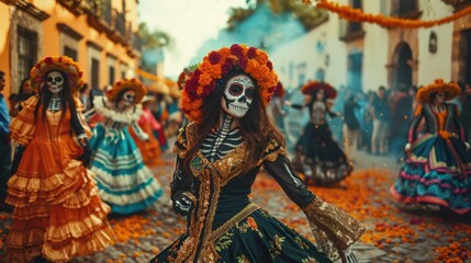 Spirit of Dia de los Muertos in Oaxaca's Bustling Mercado

