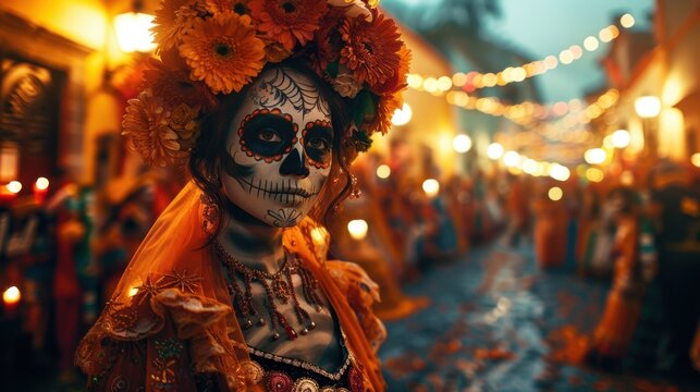 Spirit of Dia de los Muertos in Oaxaca's Bustling Mercado

