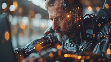 Robotic torso using computer equipment