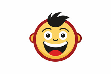 Smiling Face Icon Vector on White Background,smiling face, icon, vector, white background, emoticon, symbol, happy, joyful, expression, 