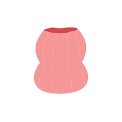 flower vases with aesthetic shapes and colors