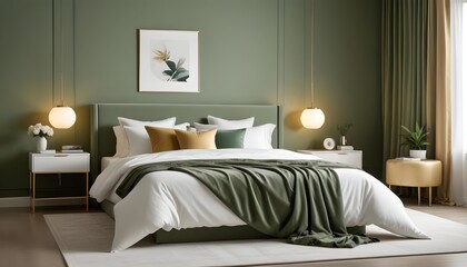 white and gold theme modern interior