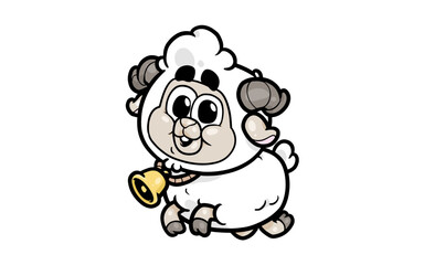 Running Sheep Animal RG