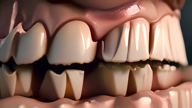 Missing Tooth Close-Up Generative AI