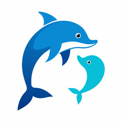 dolphin isolated