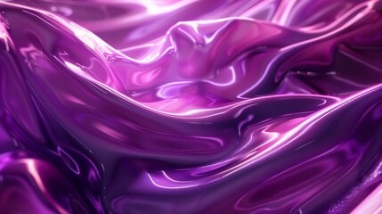 Obraz premium abstract Sleek purple shapes with a reflective surface in an abstract 3D form